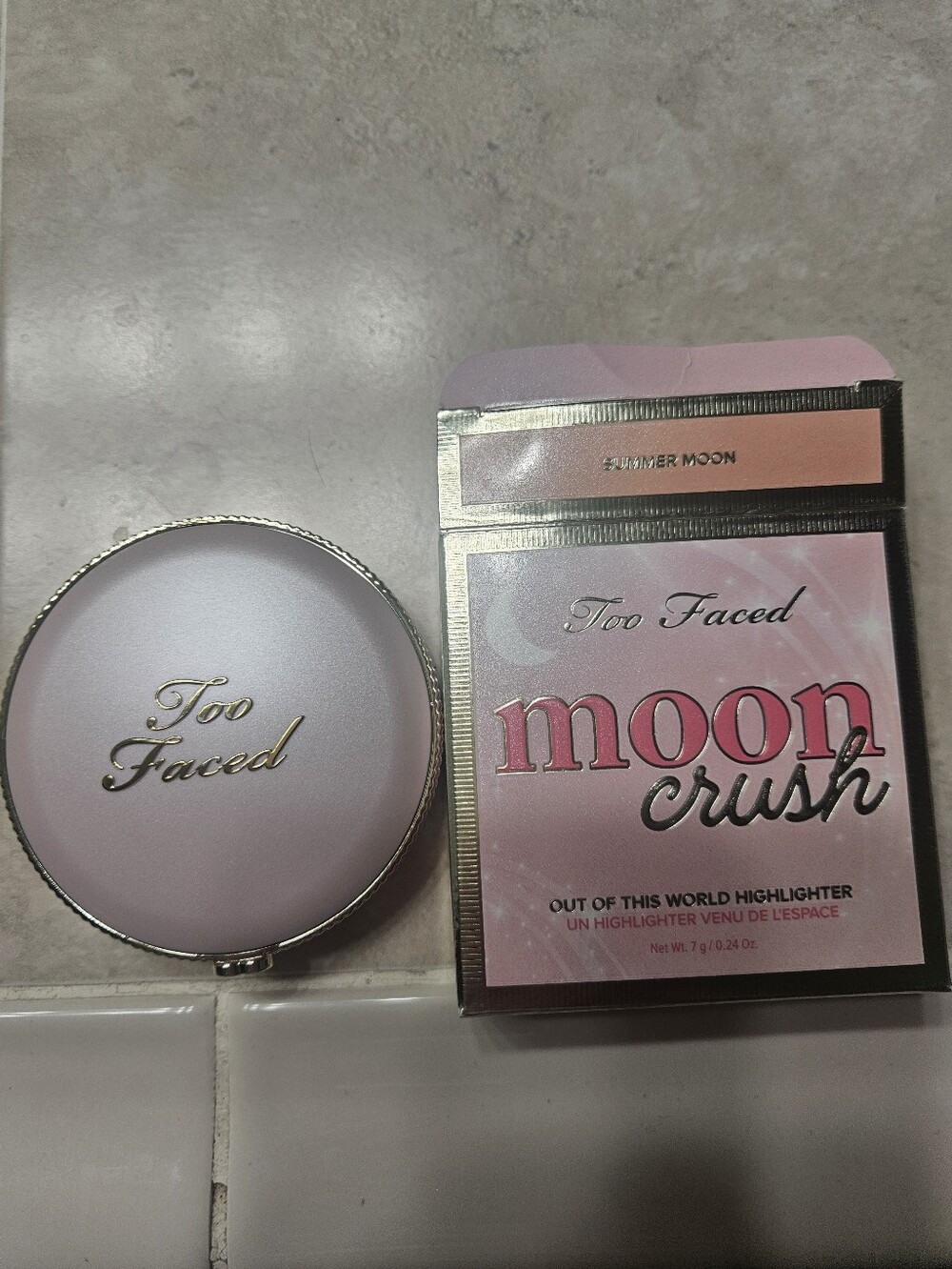 NWT Too Faced Moon Crush Out Of This World Highlighter